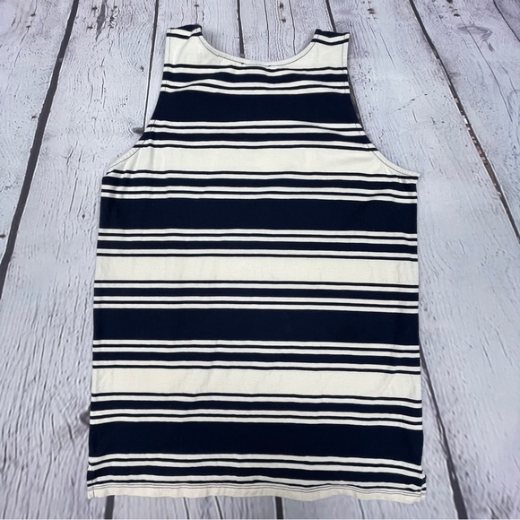SCOTCH & SODA Amsterdam striped scoop neck Vacay Everyday cotton tank top size L - Picture 10 of 13